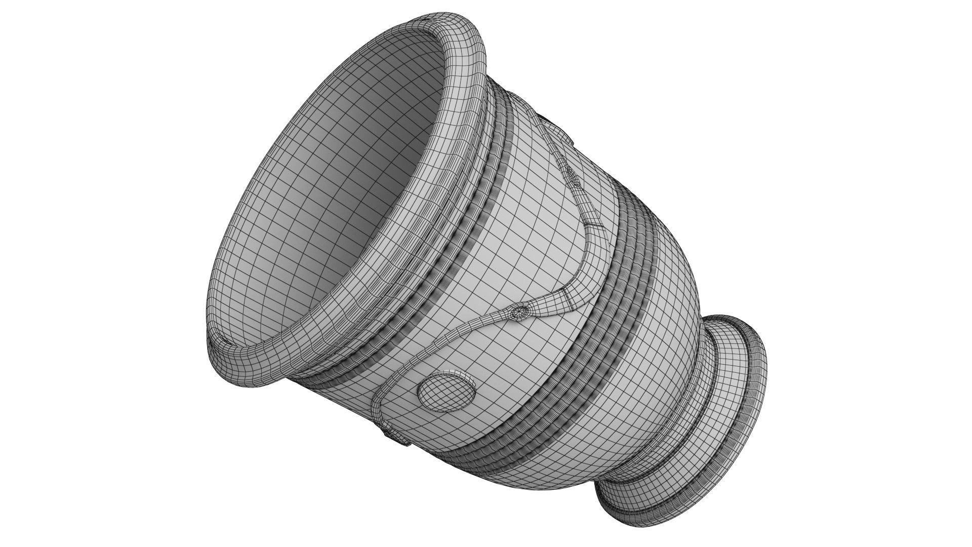 French Anduze Garden Vase 3D model_10