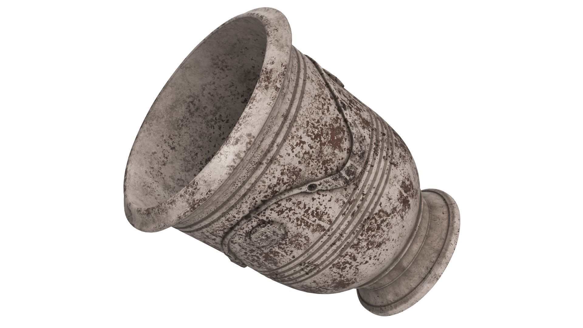 French Anduze Garden Vase 3D model_5