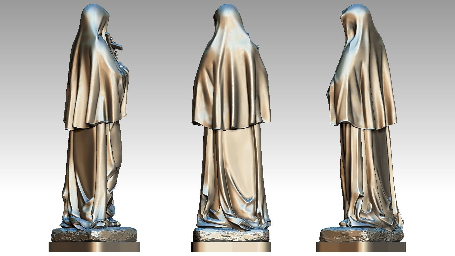 Saint Therese of the Child Jesus 3D print model_5