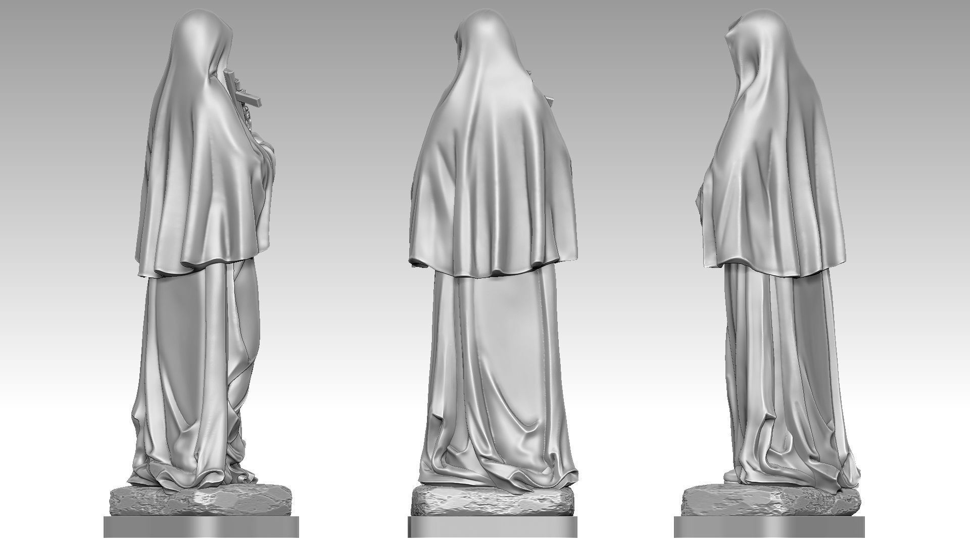 Saint Therese of the Child Jesus 3D print model_6