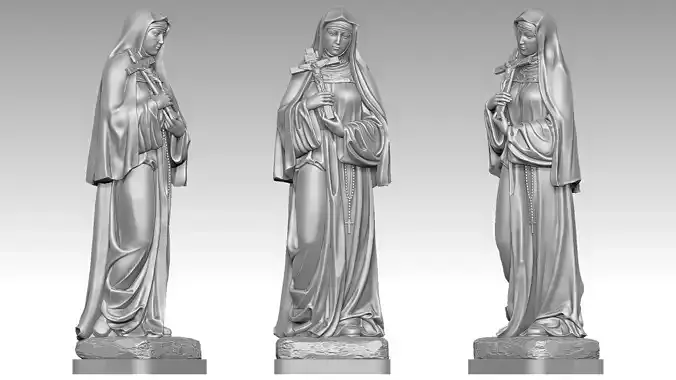 Saint Therese of the Child Jesus 3D print model