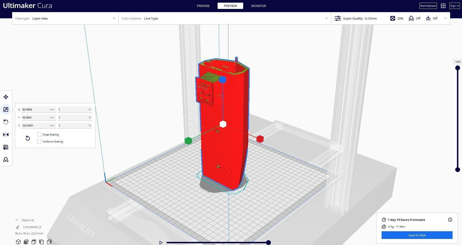 Printable Corvette Ship 1  100 3D print model_5