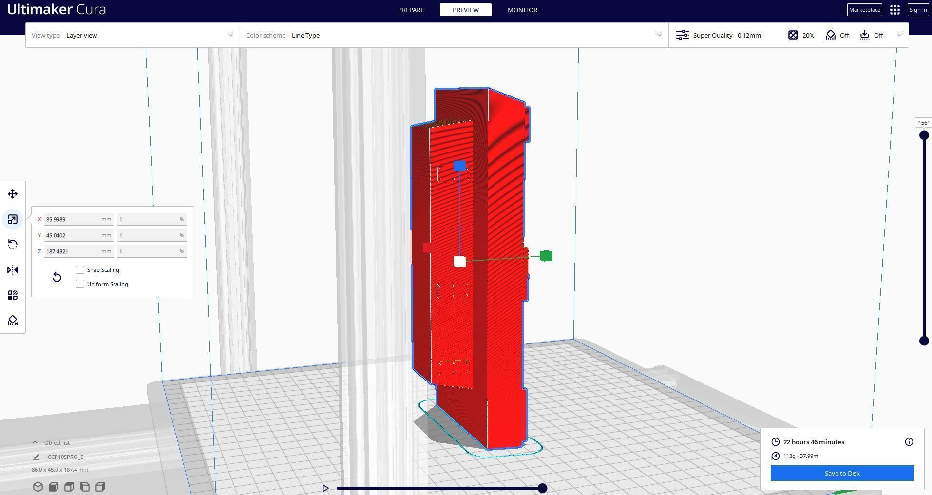Printable Corvette Ship 1  100 3D print model_8