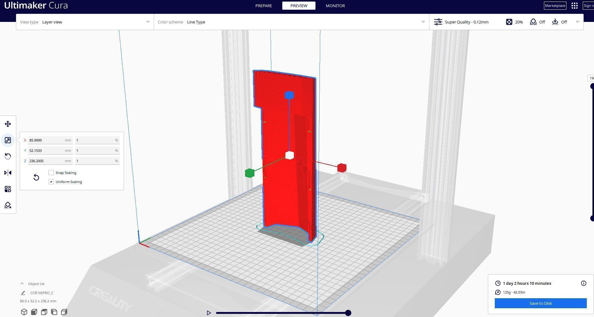 Printable Corvette Ship 1  100 3D print model_6