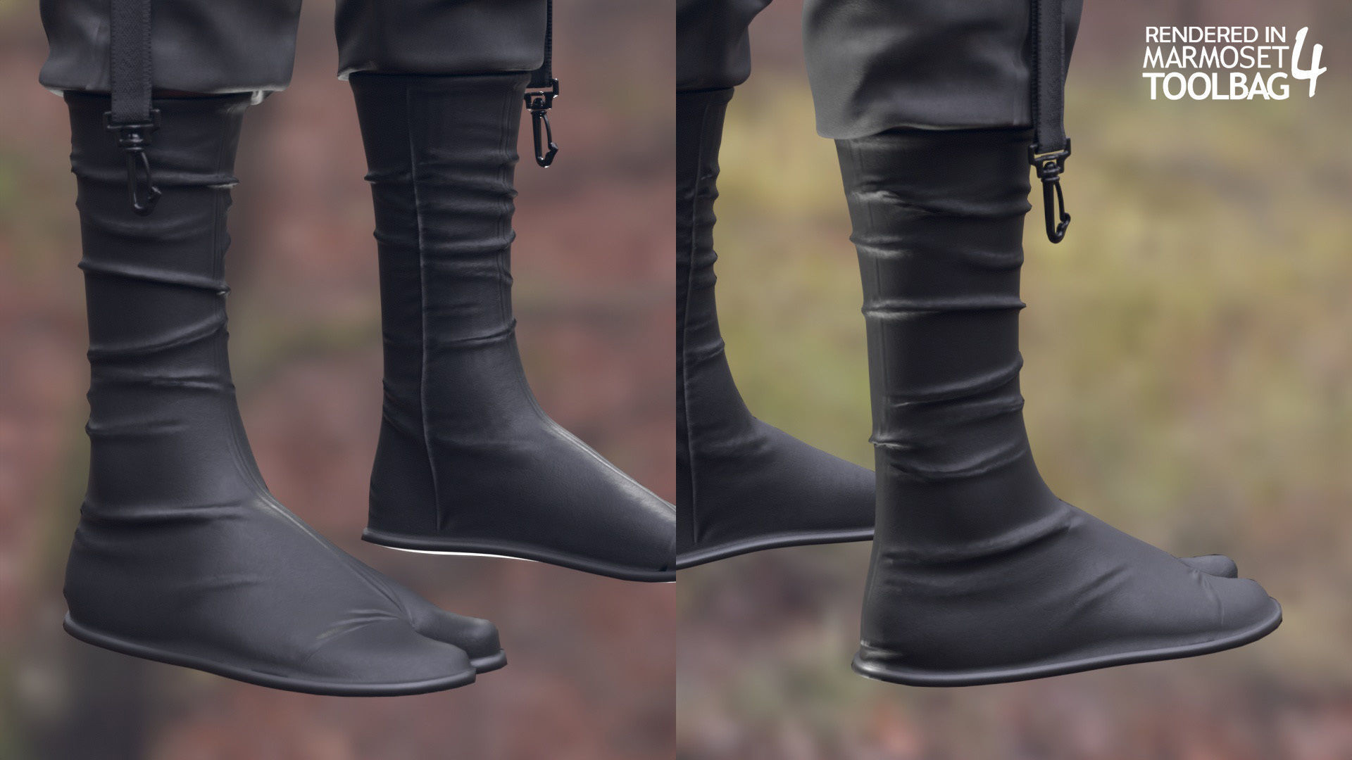 Male Warrior Outfit 1 Low-poly 3D model_11
