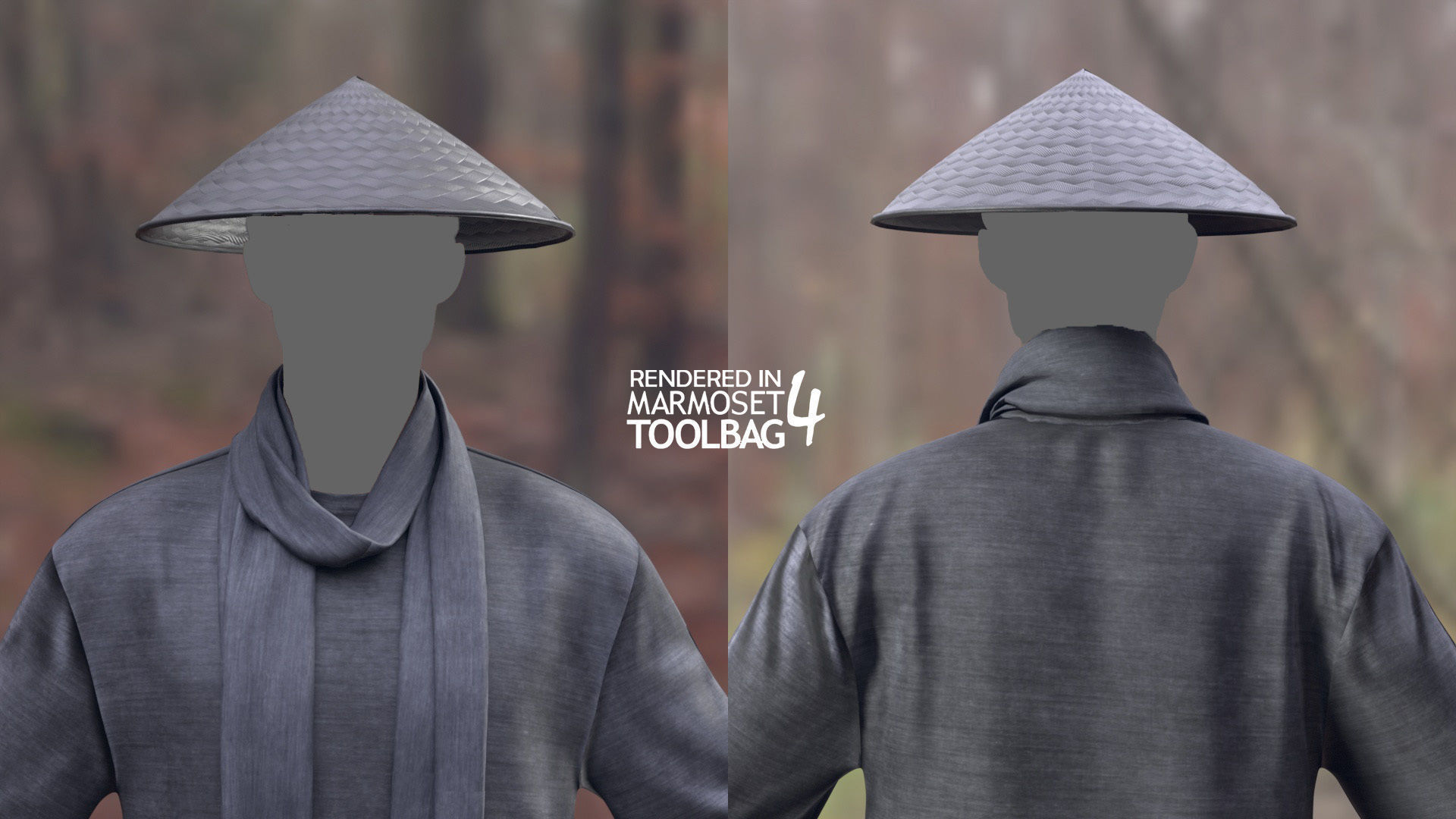 Male Warrior Outfit 1 Low-poly 3D model_8