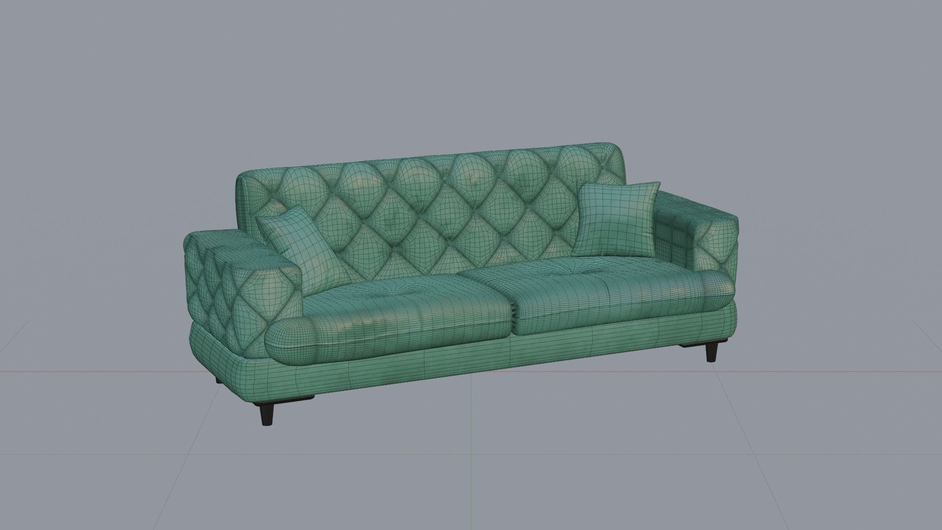 TUFTING SOFA 3D model_1