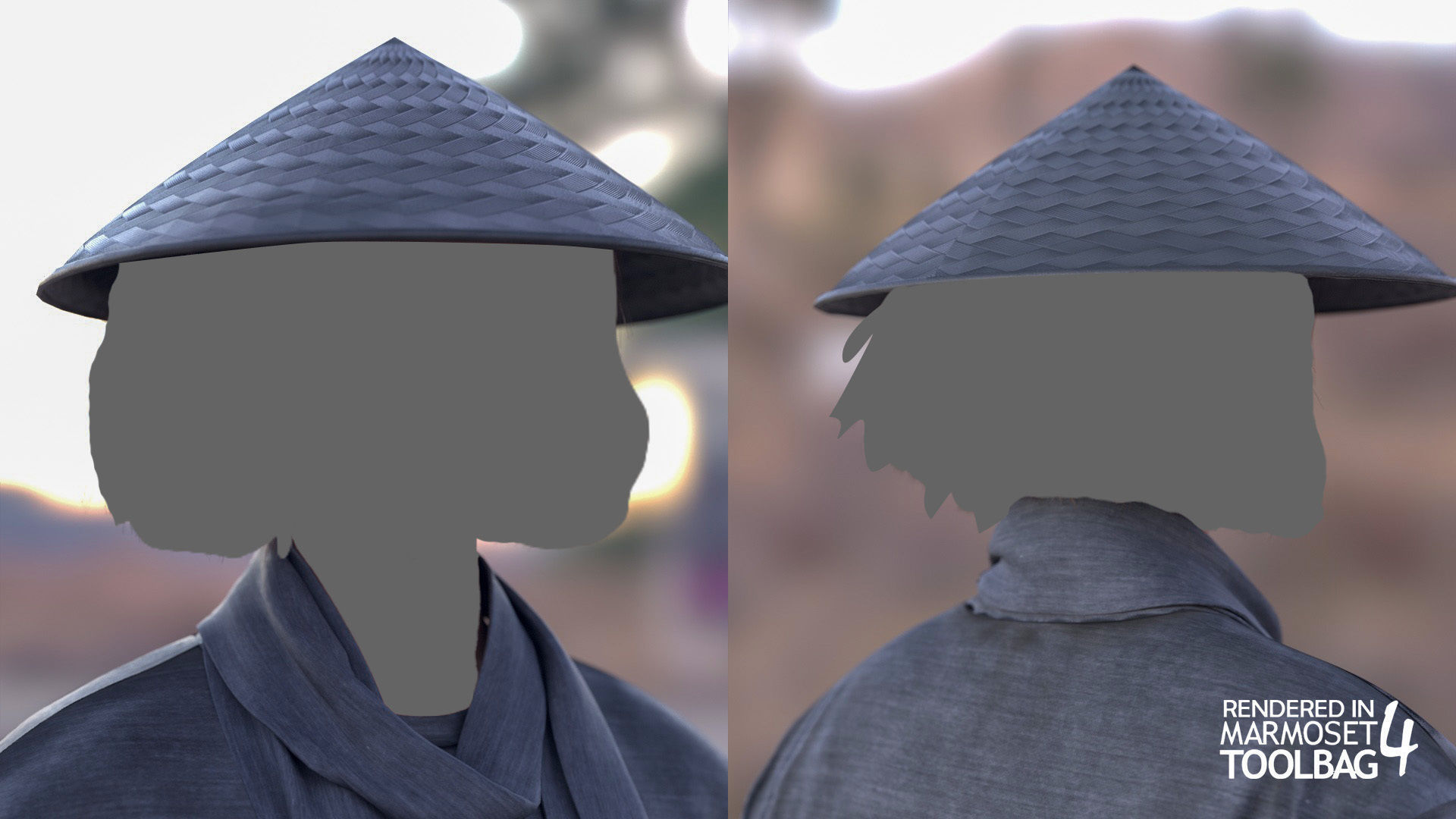 Female Warrior Outfit 1 Low-poly 3D model_13