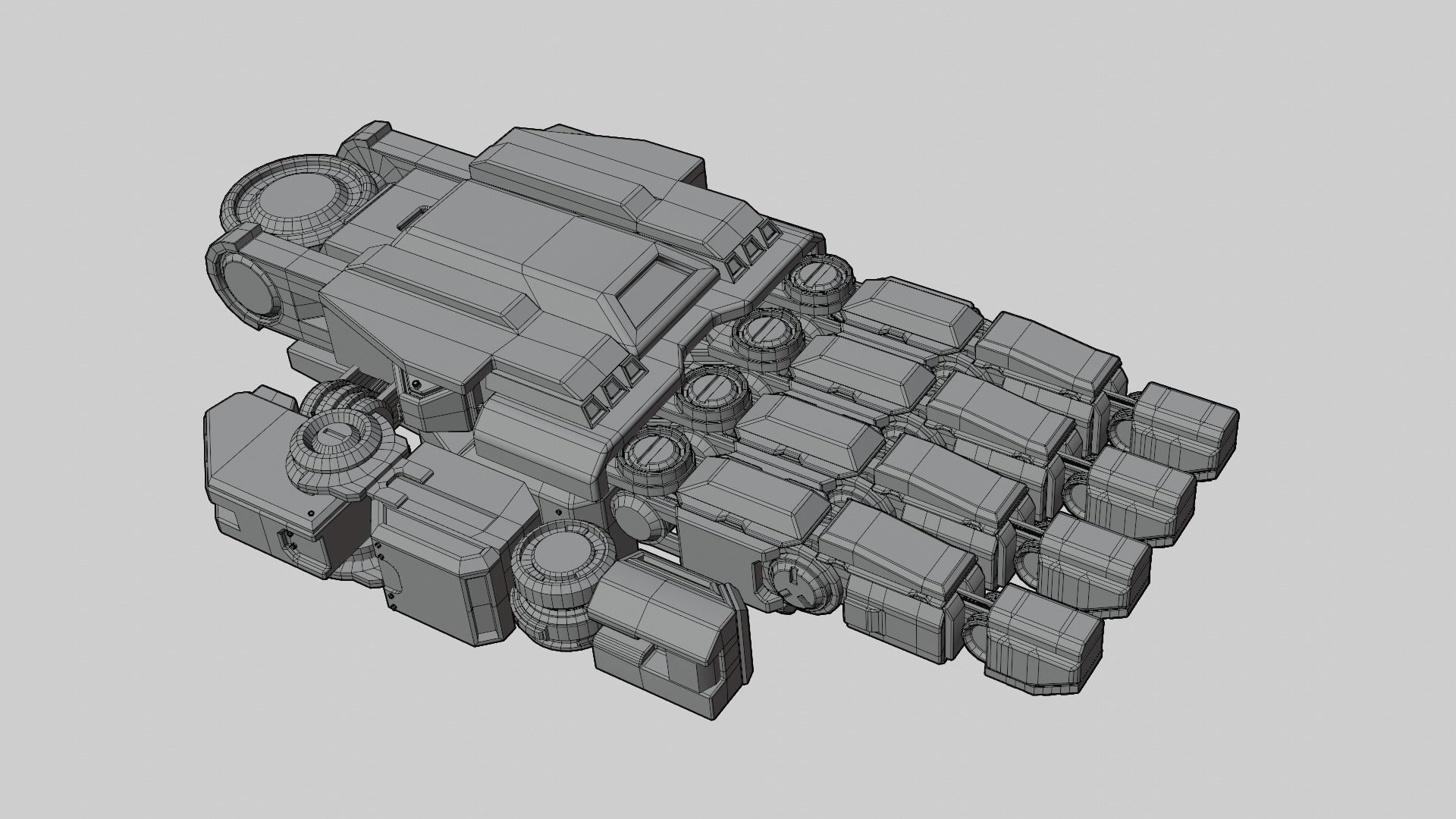 Mecha hand 3D model_9