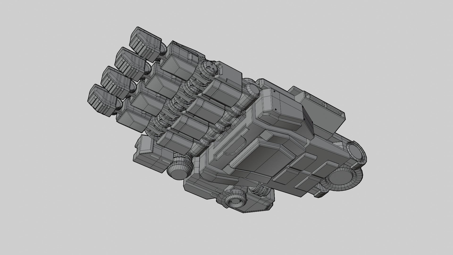 Mecha hand 3D model_10