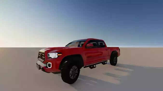 Toyota Tacoma Low-poly 3D model