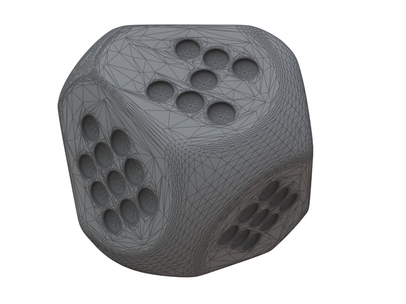 Dices gold dice 3D print model_9