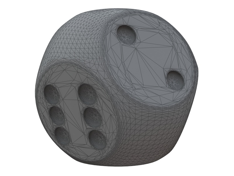 Dices gold dice 3D print model_7