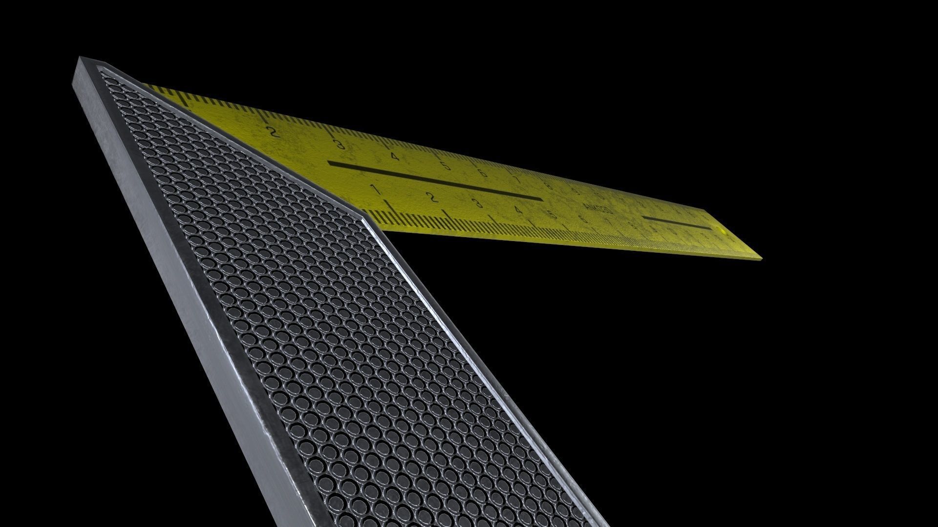 Old Miter Low-poly 3D model_4