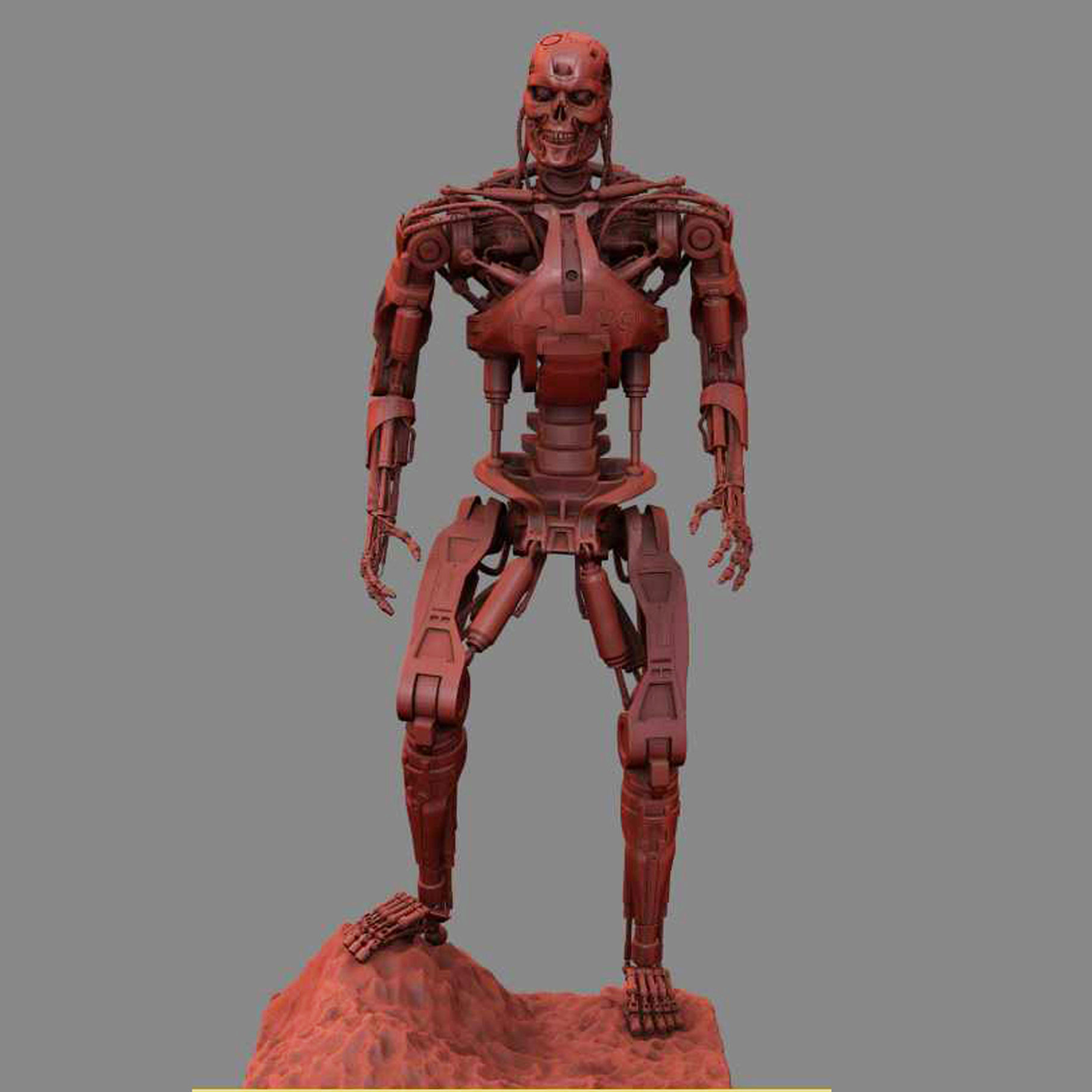 T-800 T2 TERMINATOR High Detal 3D print model_1