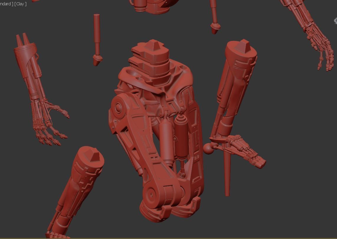 T-800 T2 TERMINATOR High Detal 3D print model_11