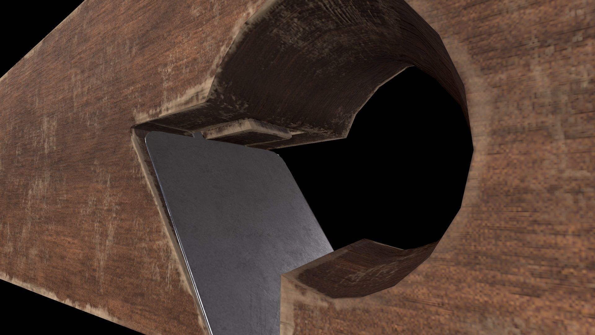 OLD WOOD PLANYA Low-poly 3D model_3