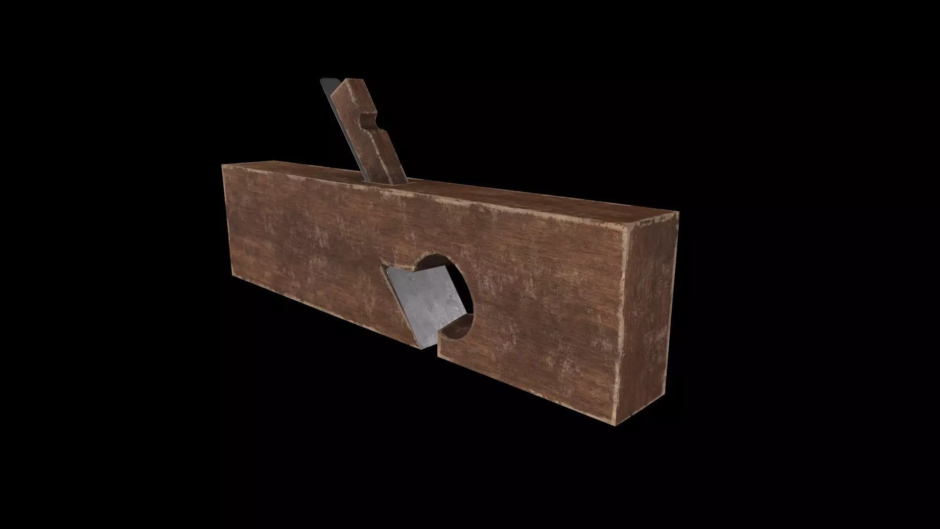 OLD WOOD PLANYA Low-poly 3D model_0
