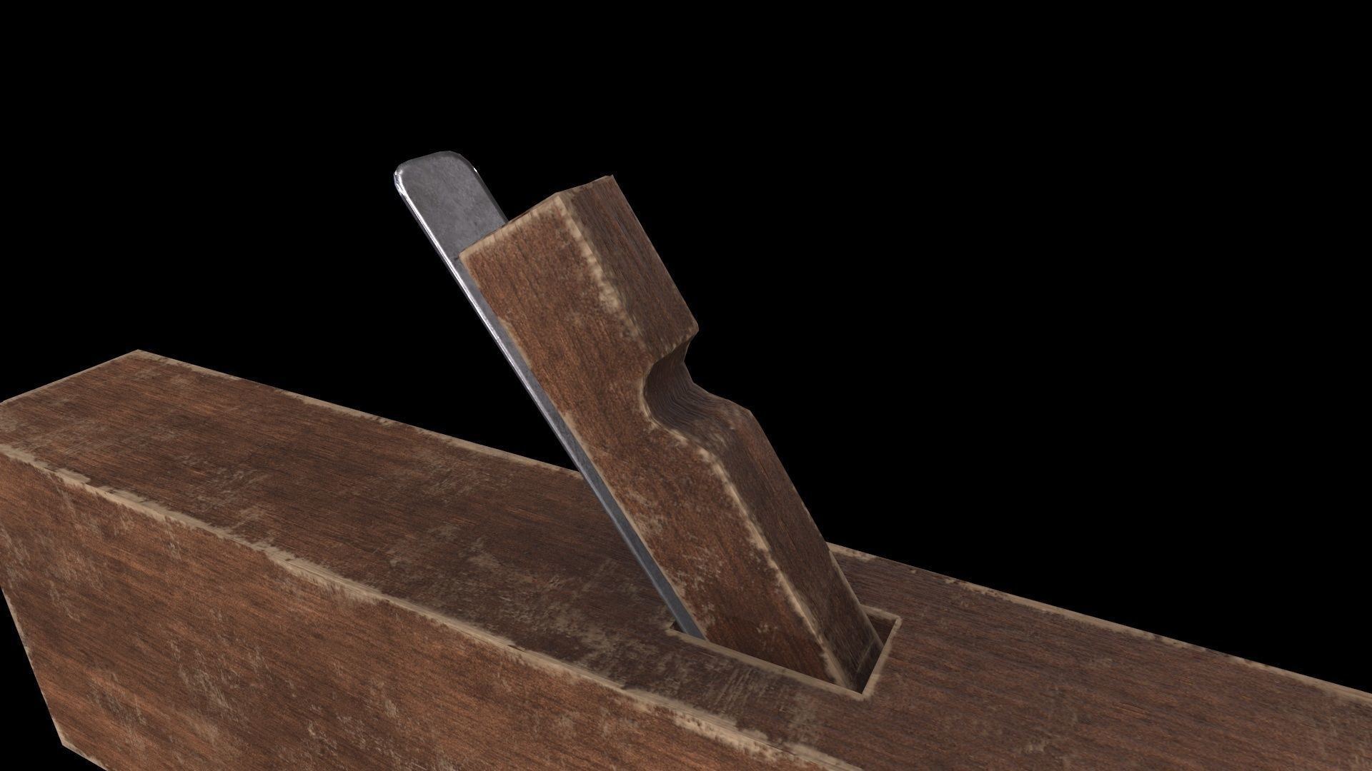 OLD WOOD PLANYA Low-poly 3D model_2