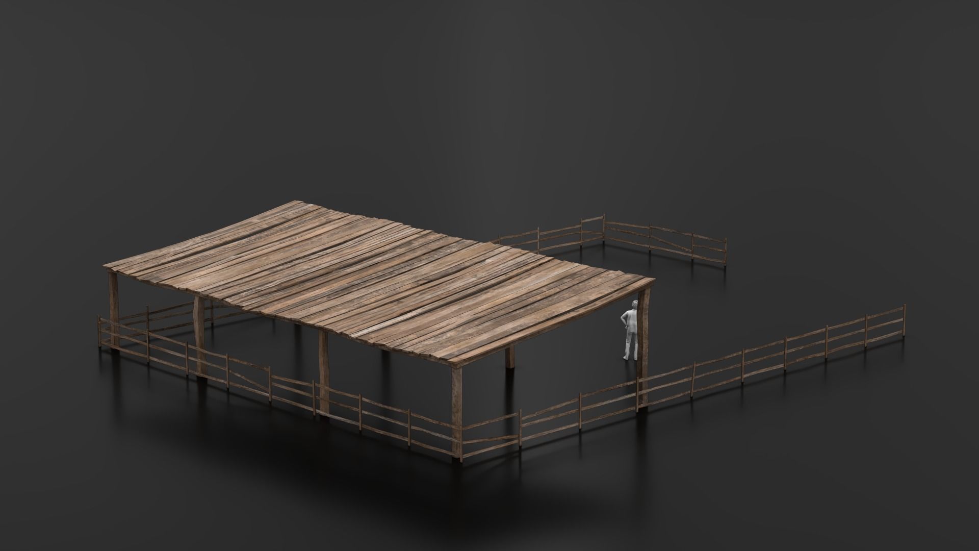 West Wild Stable 01 Low-poly 3D model_4