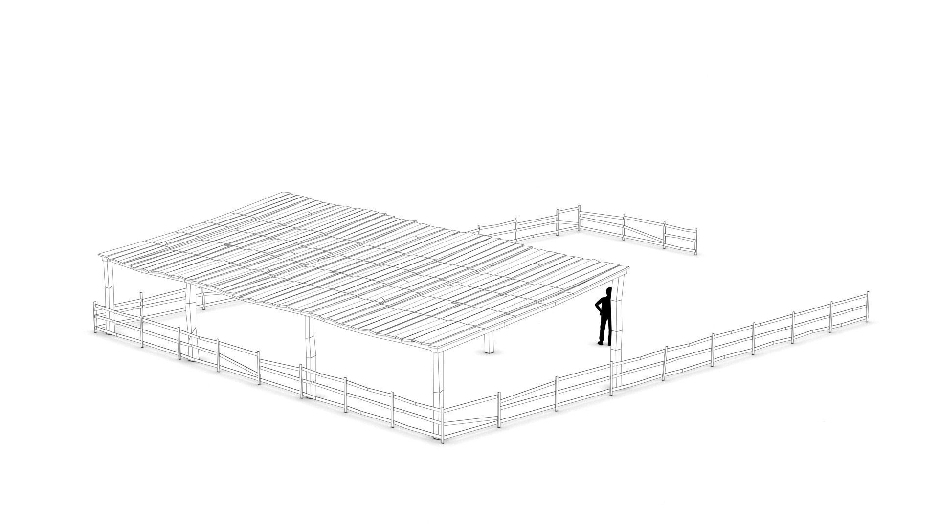 West Wild Stable 01 Low-poly 3D model_10