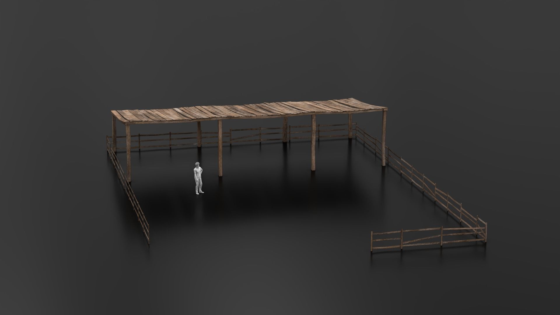 West Wild Stable 01 Low-poly 3D model_2