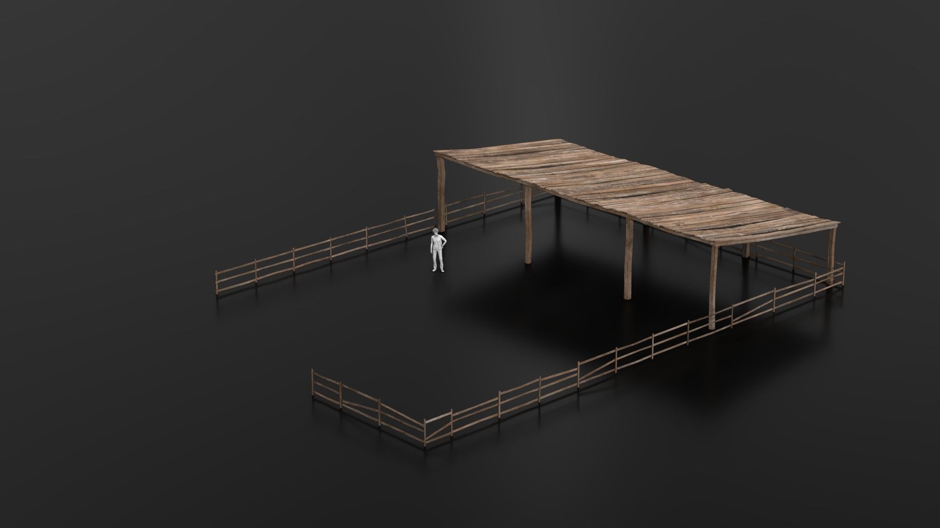 West Wild Stable 01 Low-poly 3D model_5
