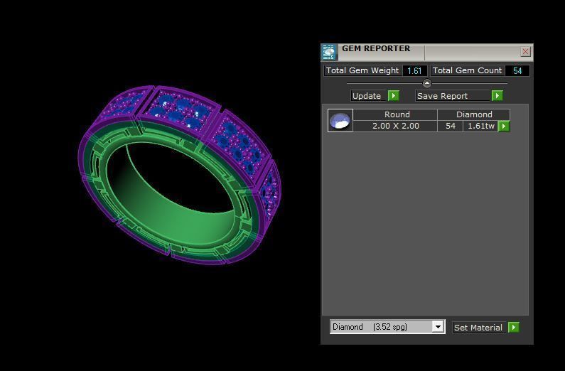 Rings 3D print model_3