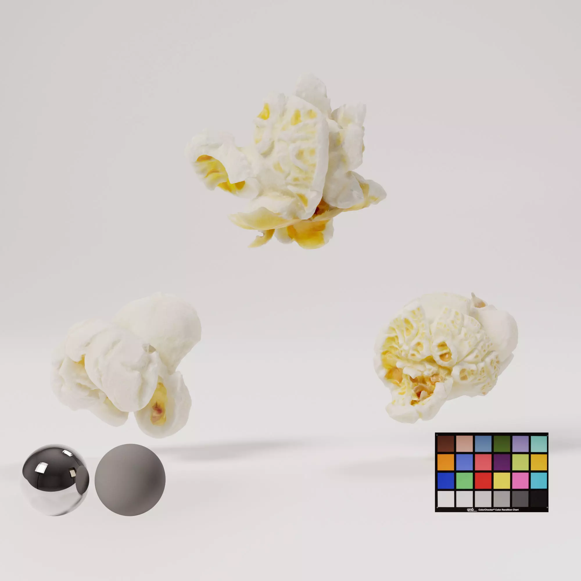Popcorns - Var01 Low-poly 3D model_0