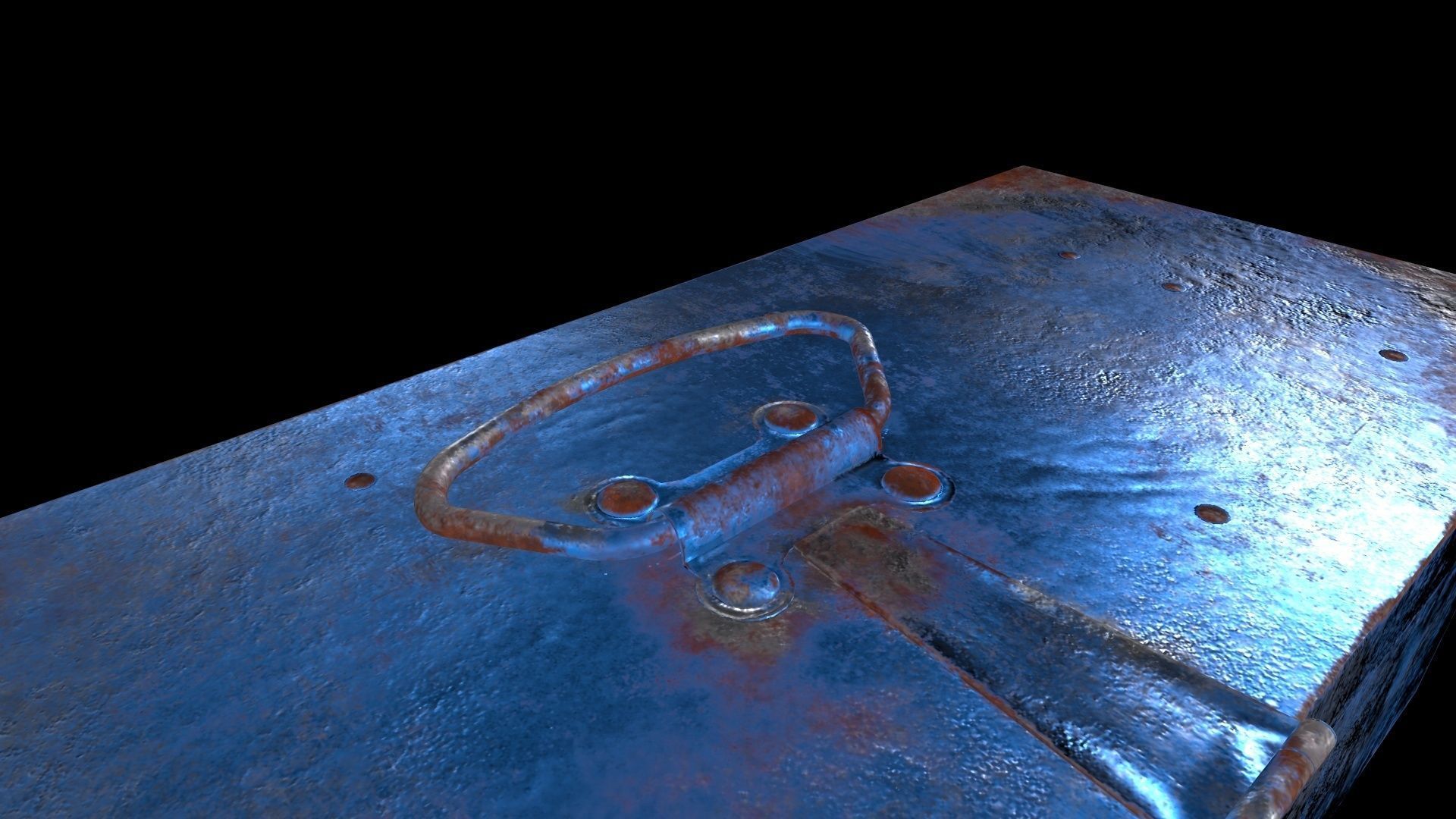 OLD TOOL BAG Low-poly 3D model_2