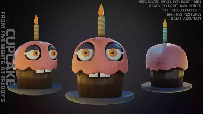 Five Nights at Freddys CupCake for Cosplay 3D print model
