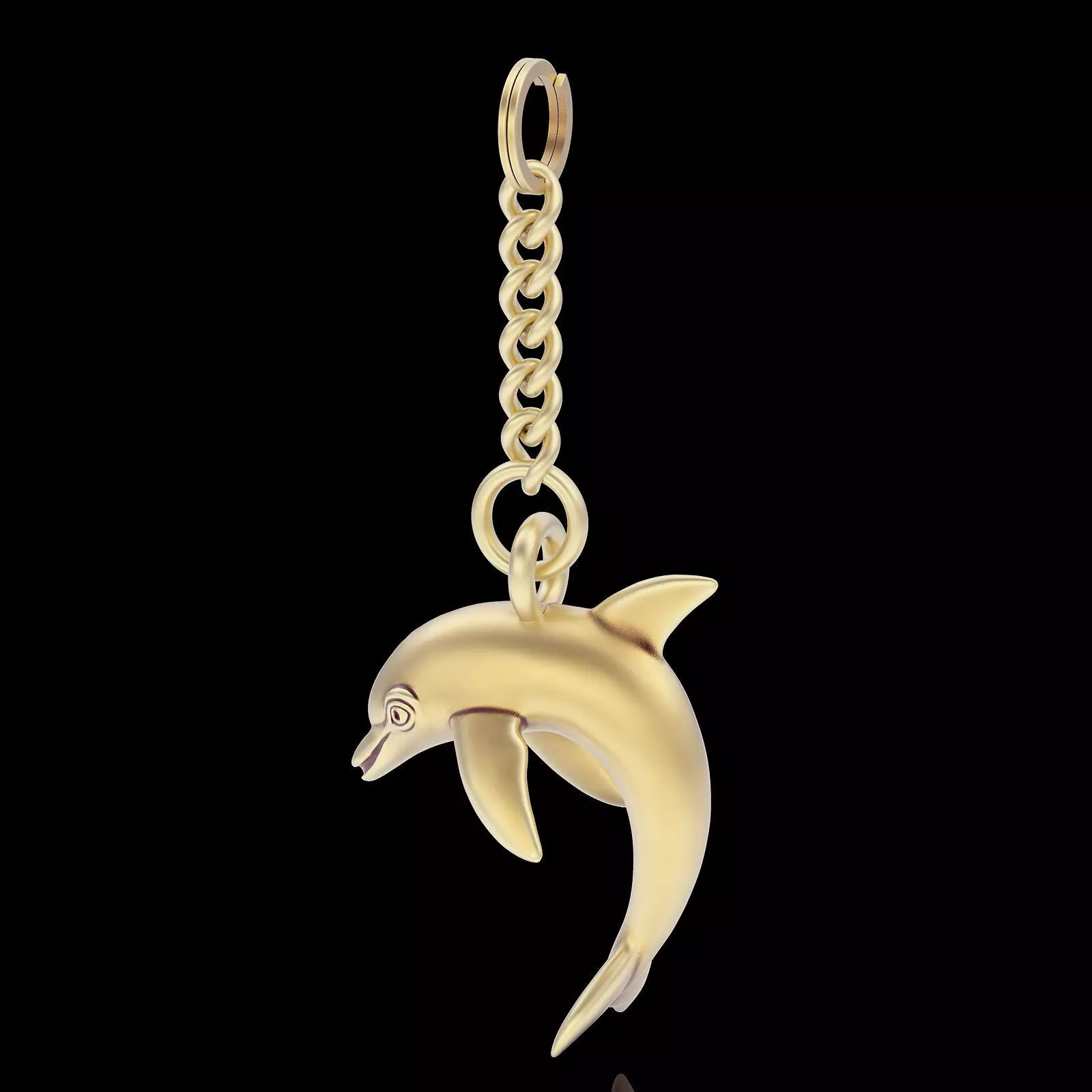 Dolphin key holder 3D print model_0