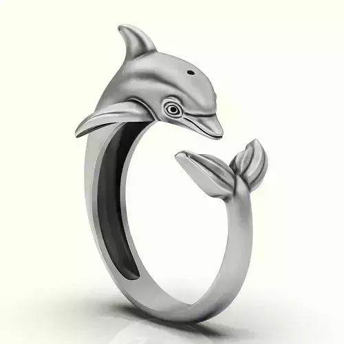 Snake ring silver gold jewelry printable 3D mode