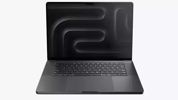 Apple MacBook Pro M3 Max 16-inch Space Black 3D model