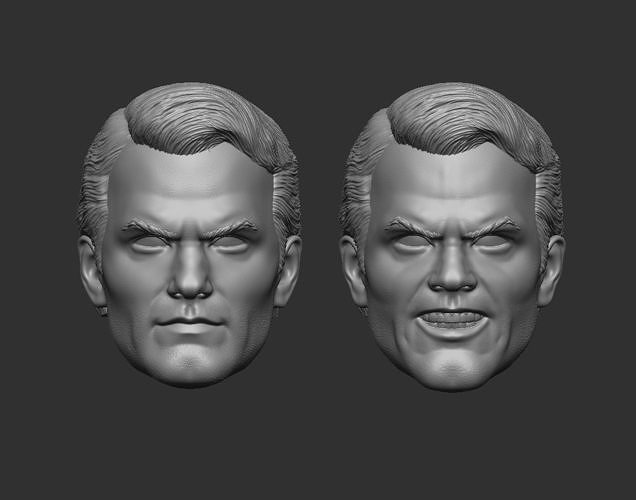 Superman Henry Cavill - Headsculpt for Action Figures 3D print model