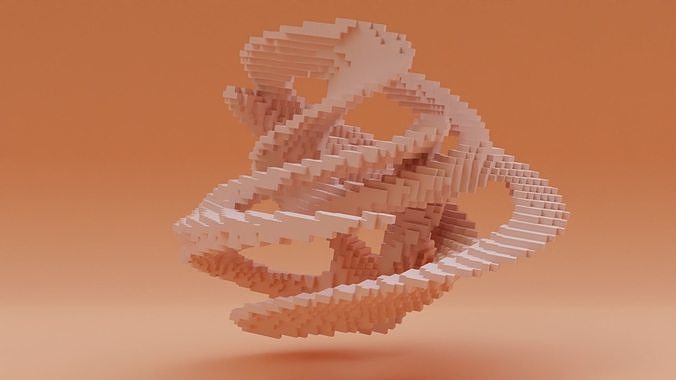 Abstract Model V13 Low-poly 3D model