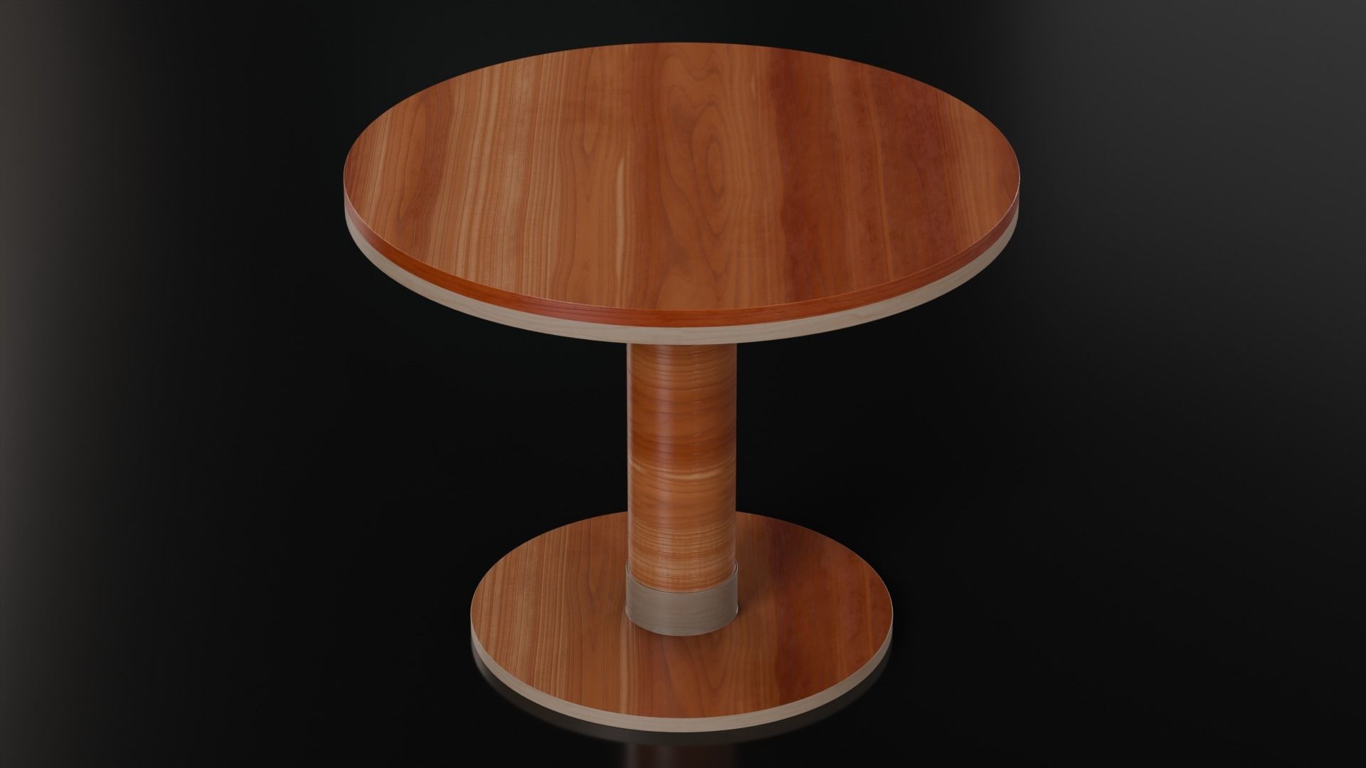 Kitchen Disc Table - 21 Finishes Low-poly 3D model_15