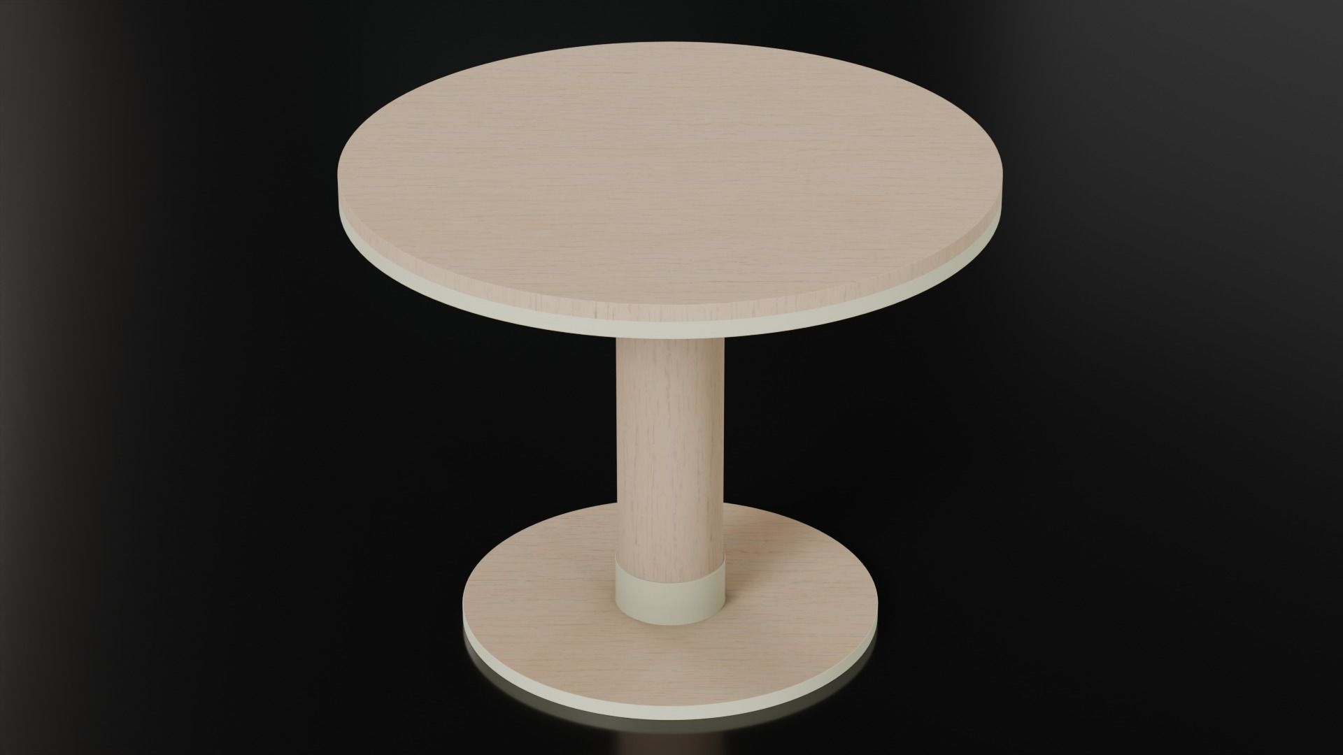 Kitchen Disc Table - 21 Finishes Low-poly 3D model_14
