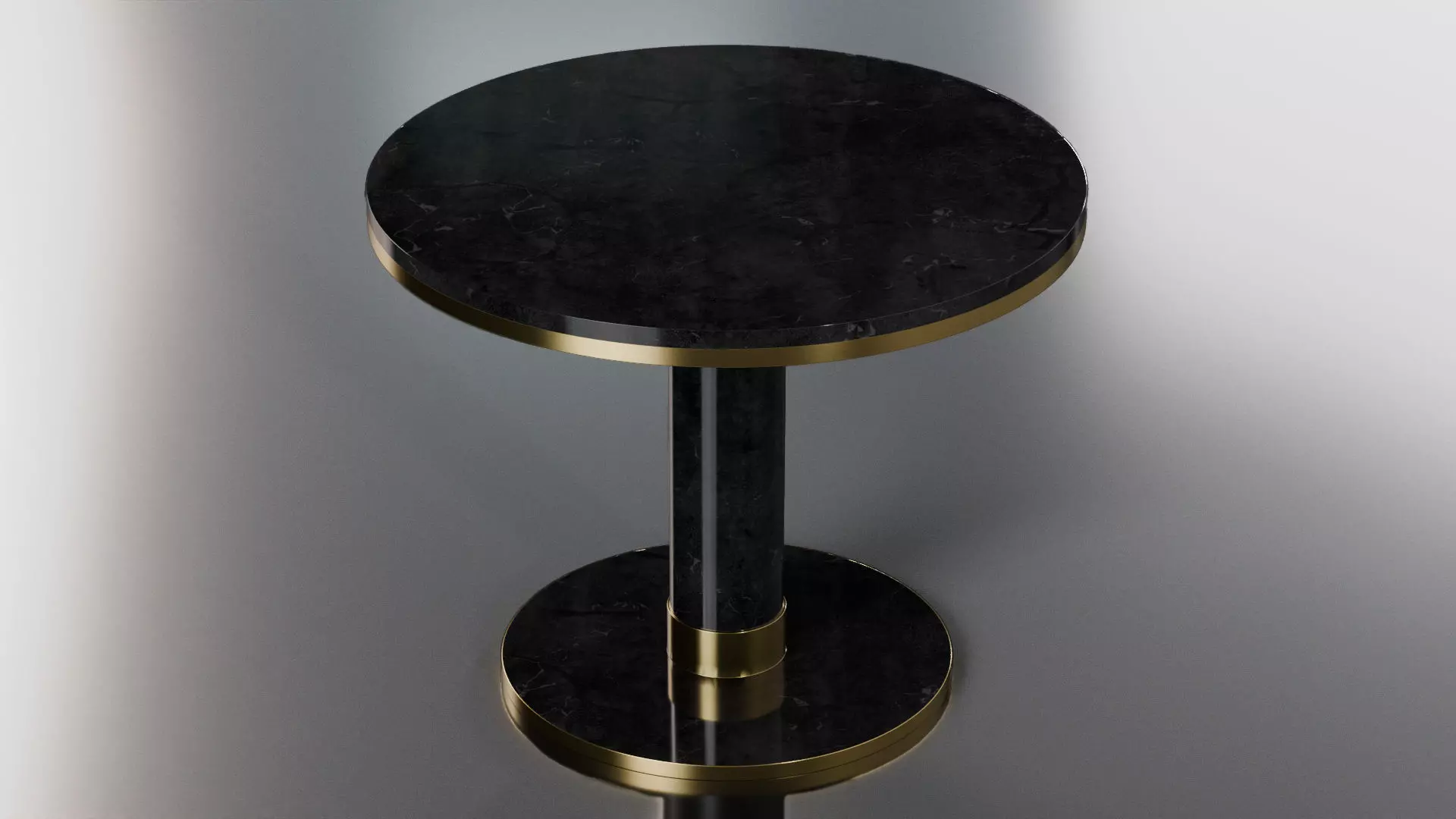 Kitchen Disc Table - 21 Finishes Low-poly 3D model_0