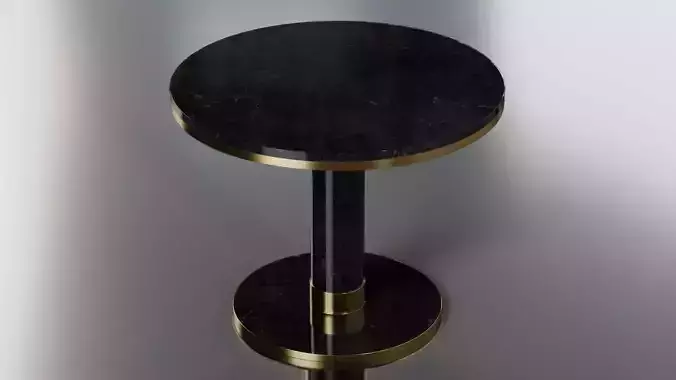 Kitchen Disc Table - 21 Finishes Low-poly 3D model