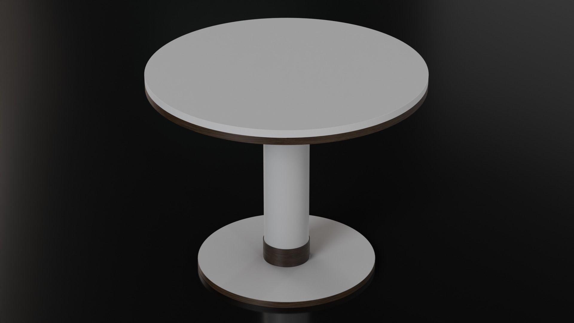Kitchen Disc Table - 21 Finishes Low-poly 3D model_18