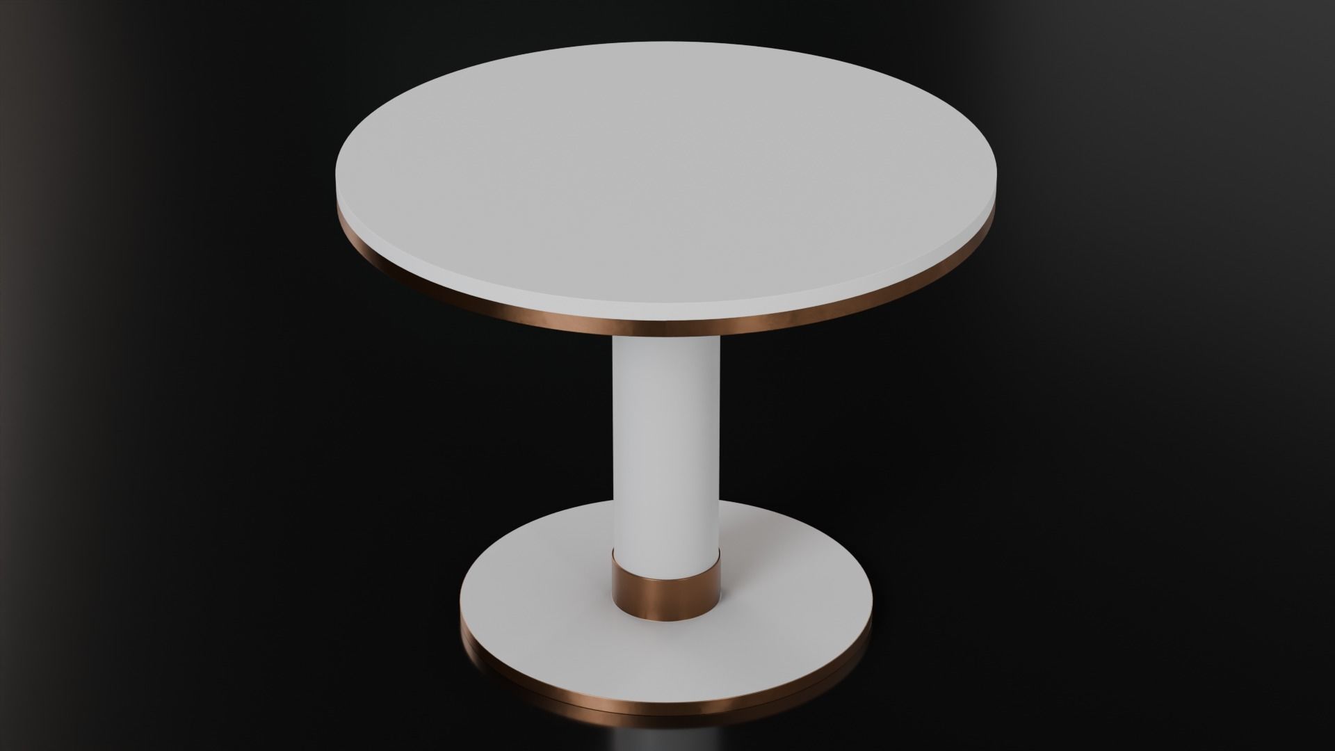 Kitchen Disc Table - 21 Finishes Low-poly 3D model_6