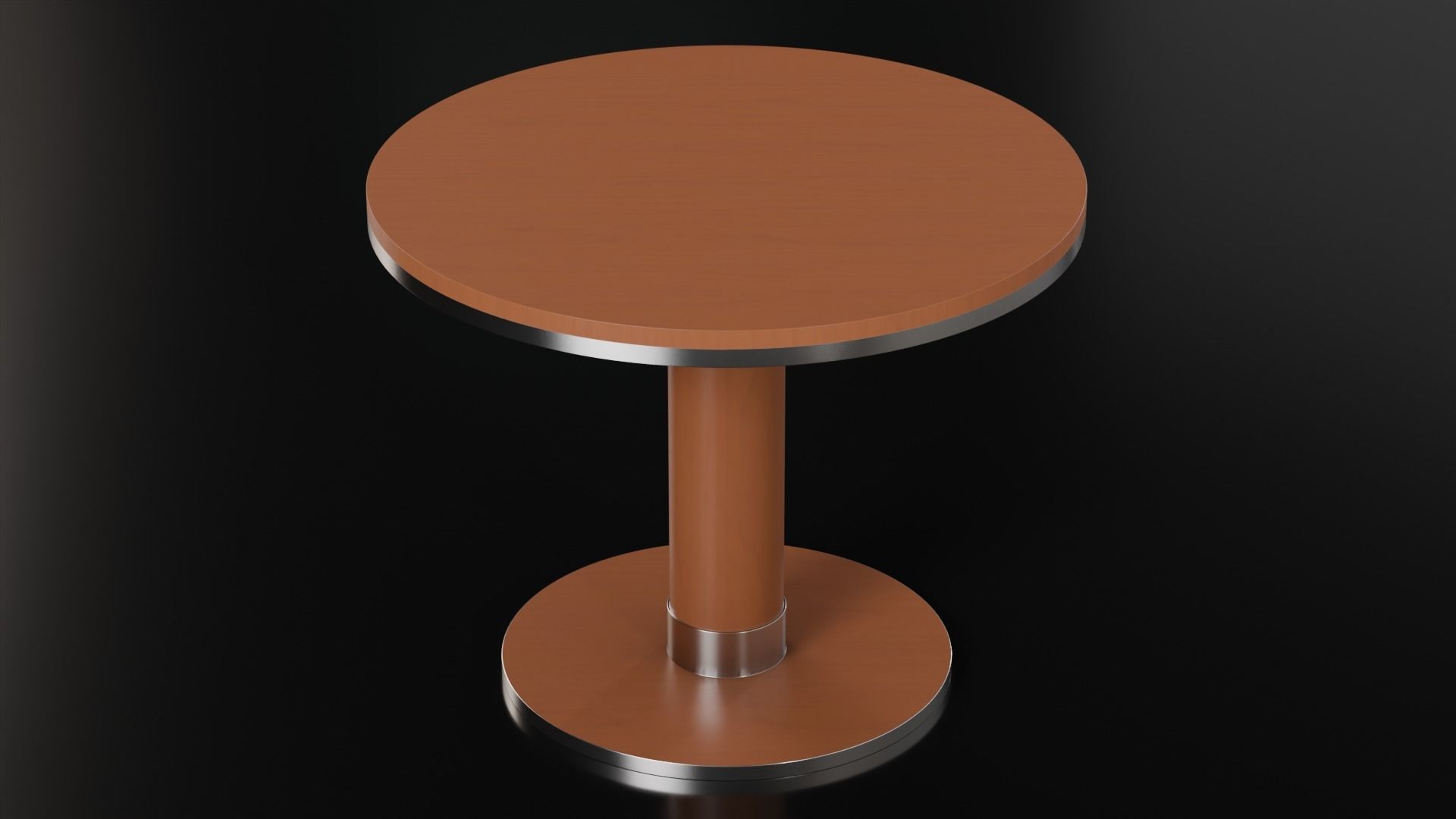 Kitchen Disc Table - 21 Finishes Low-poly 3D model_8