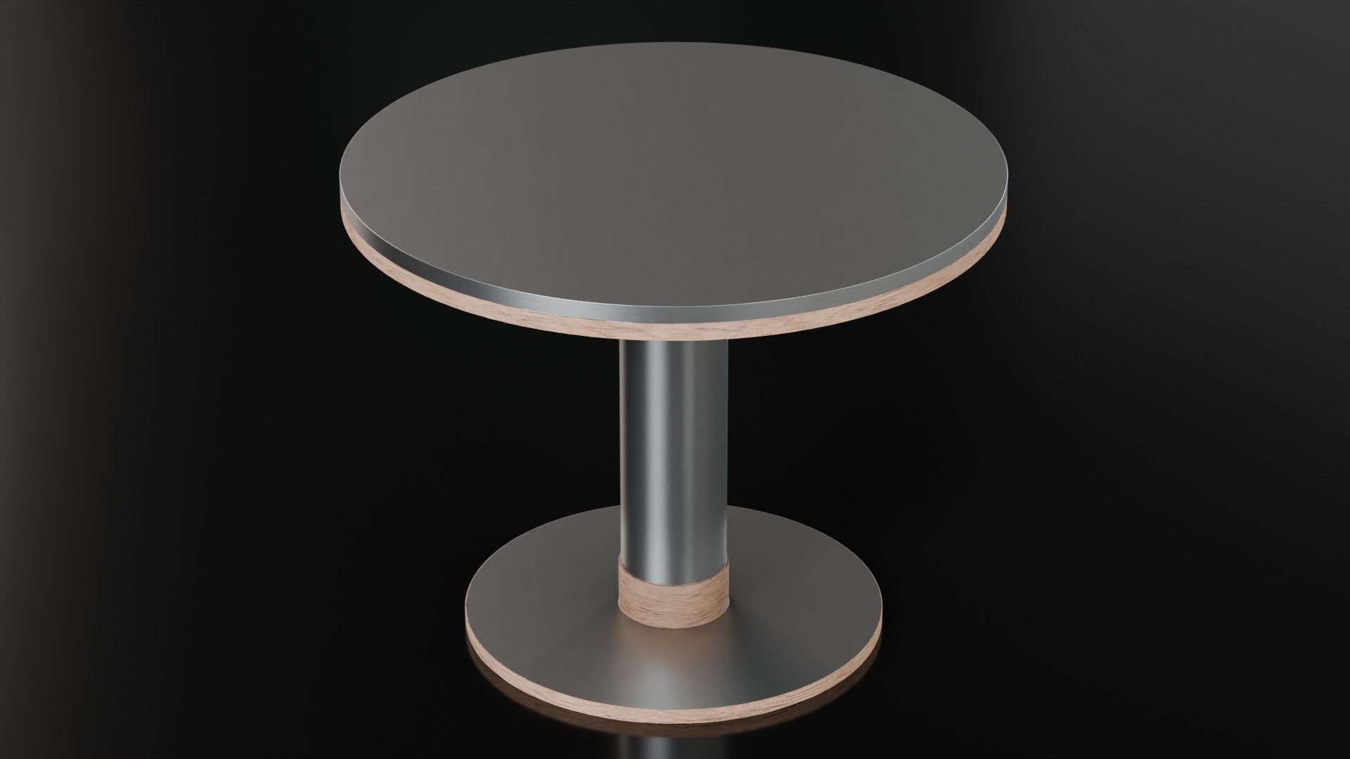 Kitchen Disc Table - 21 Finishes Low-poly 3D model_19