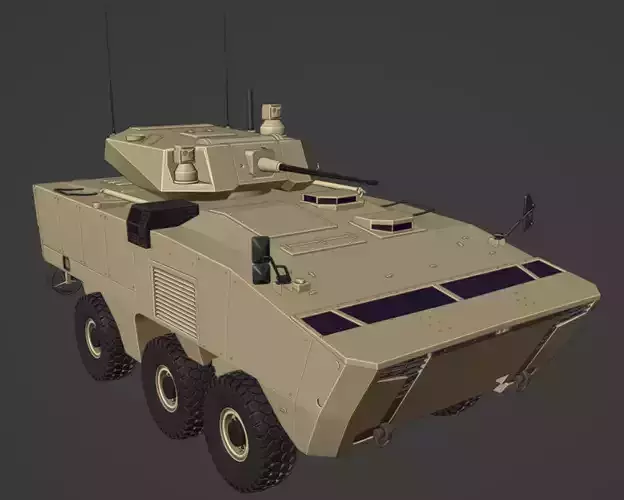 Rabdan 6x6 IFV Free low-poly 3D model