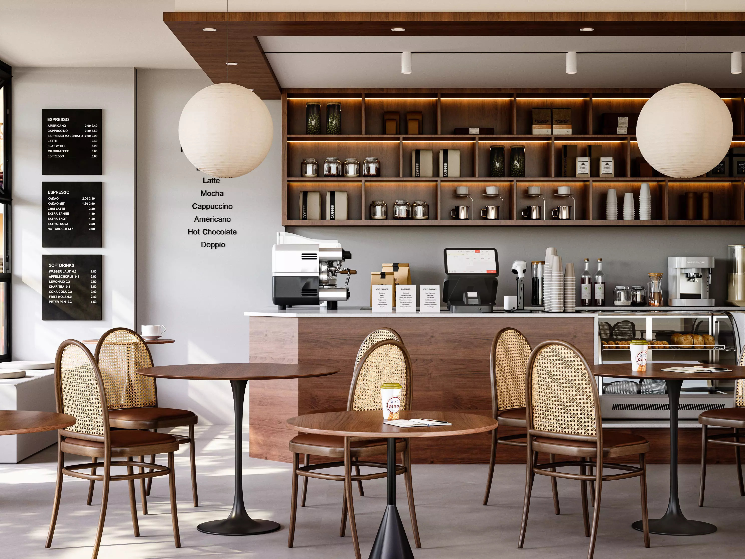 coffee shop 3D model_0