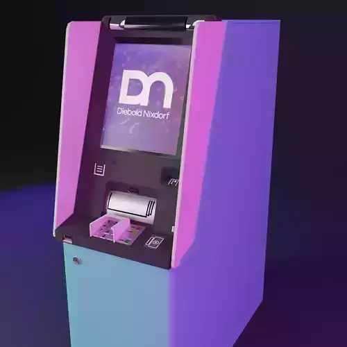 ATM Diebold Nixdorf DN200 Low-poly 3D model