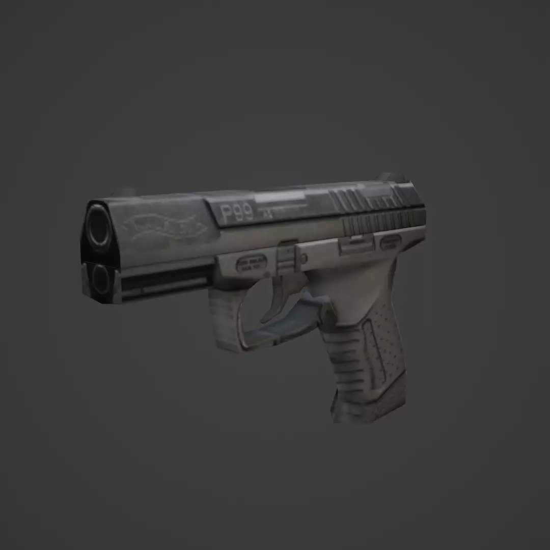 P99 Pistol Free low-poly 3D model_0