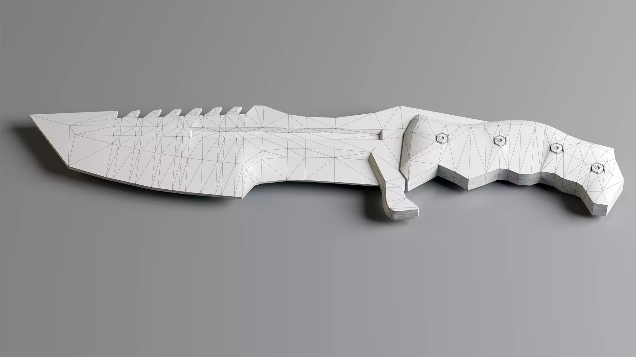 Knife Free low-poly 3D model