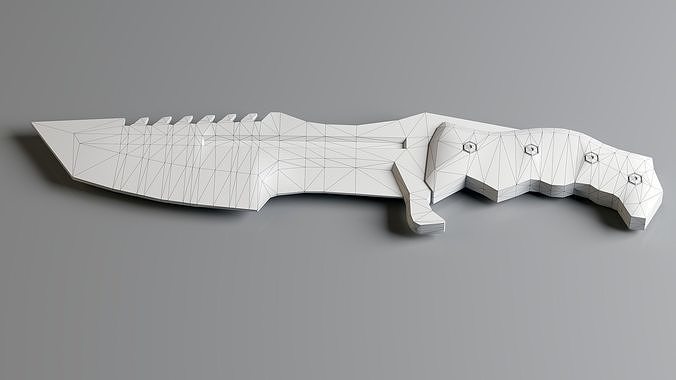 Knife free VR / AR / low-poly 3D model | CGTrader